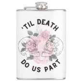 "Bis zum Tod tun wir Teil Flask Flachmann (Vorderseite)