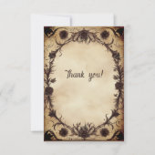 Bis zum Tod tun wir Teil gothischen Stil Vielen Da RSVP Karte (Vorderseite)