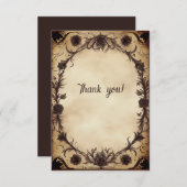 Bis zum Tod tun wir Teil gothischen Stil Vielen Da RSVP Karte (Vorne/Hinten)