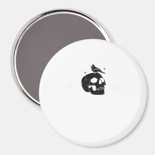 Bis zum Tod tun wir Teil Hochzeit klassisch Magnet (Vorderseite/Rückseite)