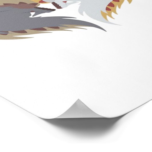 Bis zum Tod tun wir Teil - Kamunono Orugaron Essen Poster (Ecke)