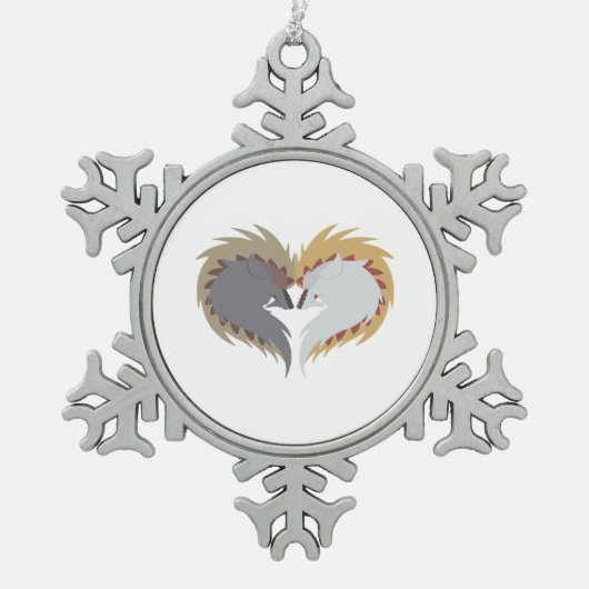 Bis zum Tod tun wir Teil - Kamunono Orugaron Essen Schneeflocken Zinn-Ornament (Vorderseite)