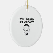 Bis zum Tod tun wir Teil klassischen Faultier Keramik Ornament (Rechts)