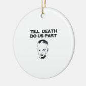 Bis zum Tod tun wir Teil klassischen Faultier Keramik Ornament (Links)