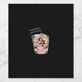 Bis zum Tod tun wir Teil - Niedliche Schläge triff Weinetikett (Einzelnes Label)