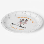 Bis zum Tod tun wir Teil Papierplatte Pappteller (Schrägansicht)