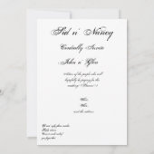 Bis zum Tod tun wir Teil-Rote Rose Einladung (Rückseite)