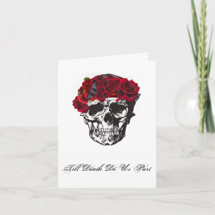 Bis zum Tod tun wir Teil-Rote Rose Einladung