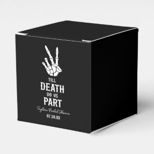 Bis zum Tod tun wir Teil Skelett-Brautparty Geschenkschachtel