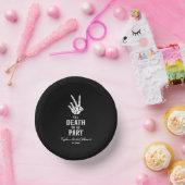 Bis zum Tod tun wir Teil Skelett-Brautparty Pappteller (Party)