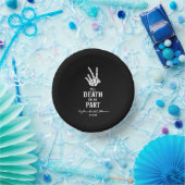 Bis zum Tod tun wir Teil Skelett-Brautparty Pappteller (Party)