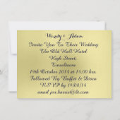 Bis zum Tod tun wir Teil Zucker schäkeln Tattoo De Einladung (Rückseite)