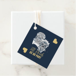 Bis zum Tod tun wir Teil Zuckerkullen Hochzeit Geschenkanhänger