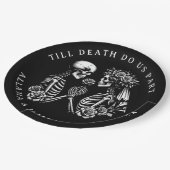 Bis zum Tod tun wir Teilehelichung Pappteller (Schrägansicht)