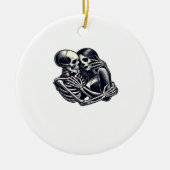 Bis zum Tod tun wir's - Gothic Skeleton Art Clas Keramik Ornament (Vorne)