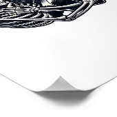 Bis zum Tod tun wir's - Gothic Skeleton Art Clas Poster (Ecke)