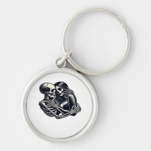 Bis zum Tod tun wir's - Gothic Skeleton Art Clas Schlüsselanhänger