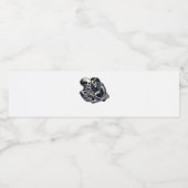 Bis zum Tod tun wir's - Gothic Skeleton Art Clas Wasserflaschenetikett (Einzelnes Label)