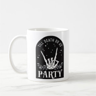 Bis zum Tod uns Party Bachelorette Halloween Bach Kaffeetasse