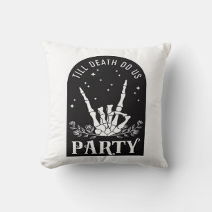 Bis zum Tod uns Party Bachelorette Halloween Bach Kissen