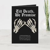 Bis zum Tod versprechen wir Karte (Vorderseite)