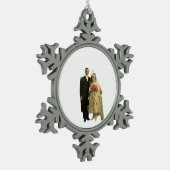 Bis zum Tod von uns Teil Classic Meme Schneeflocken Zinn-Ornament (Links)