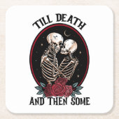 "Bis zum Tod von Untersetzer (Vorderseite)