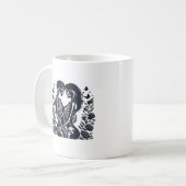 Bis zum Tod wir - Skeleton Couple Gothic Design Cl Kaffeetasse (Vorderseite Links)