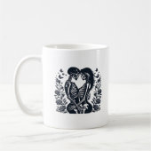 Bis zum Tod wir - Skeleton Couple Gothic Design Cl Kaffeetasse (Links)