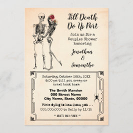 Bis zum Tode teilen wir Hälfte Paare Dusche Einladung