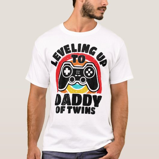 Bis zum Vater von Zehn Gaming-Gamer-Vater T-Shirt (Vorderseite)