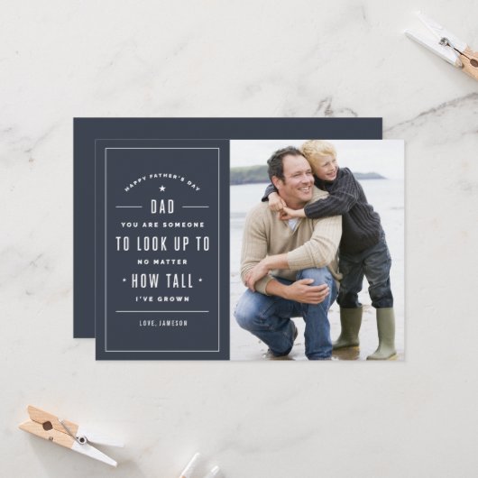 Bis zum Vatertagskarte suchen Karte (Vorderseite/Rückseite Beispiel)