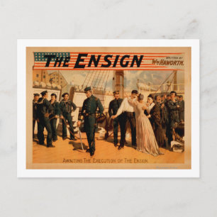 Bis zur Ausführung des Ensign Theaters Postkarte