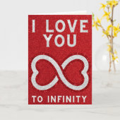 Bis zur Endlichkeit und über den Glitzer hinaus -  Karte (Gelbe Blume)