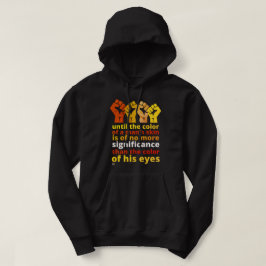 "BIS ZUR FARBE DER HAUT EINES MENSCHEN..." HOODIE