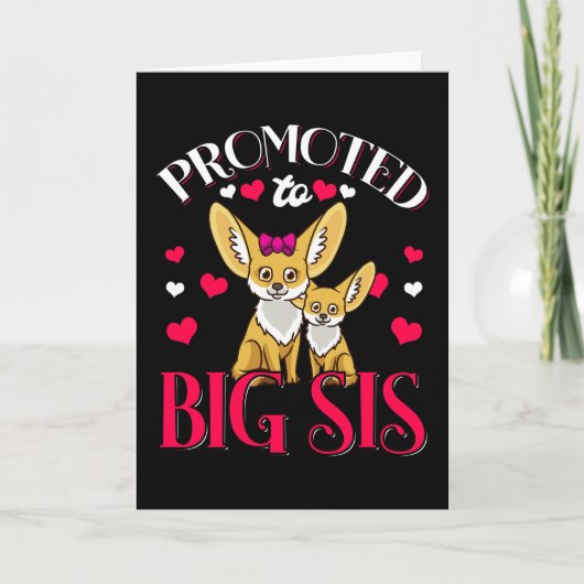 Bis zur großen Zahl - zum großen Schwester beförde Karte (Vorderseite)