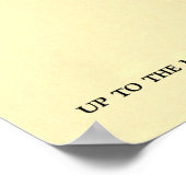 Bis zur Minute Poster (Ecke)