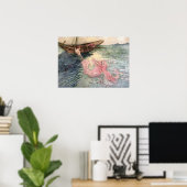 Bis zur Oberfläche von Warwick Goble Poster (Heimbüro)