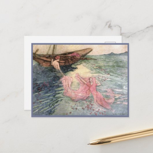 Bis zur Oberfläche von Warwick Goble Postkarte (Vorderseite/Rückseite Beispiel)