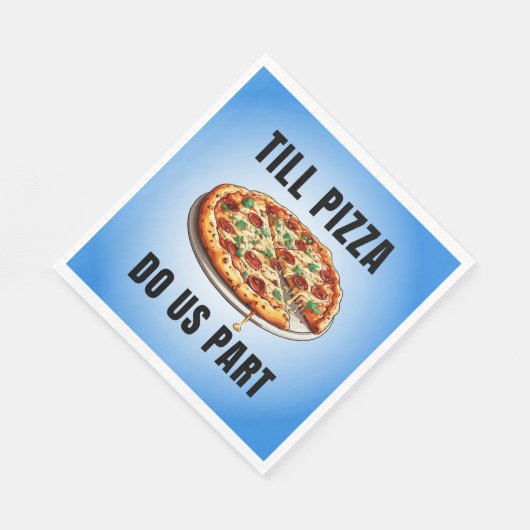 Bis zur Pizzaabteilung Serviette (Ecke)