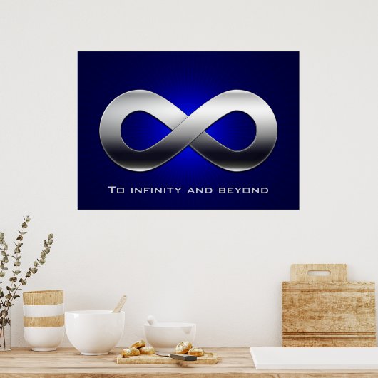 Bis zur Unendlichkeit und darüber hinaus - Mathema Poster (Küche)