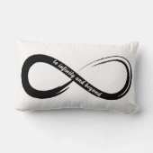 Bis zur Unendlichkeit und jenseits von Pinselstric Lendenkissen (Rückseite)