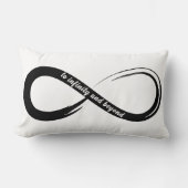 Bis zur Unendlichkeit und jenseits von Pinselstric Lendenkissen (Vorderseite)