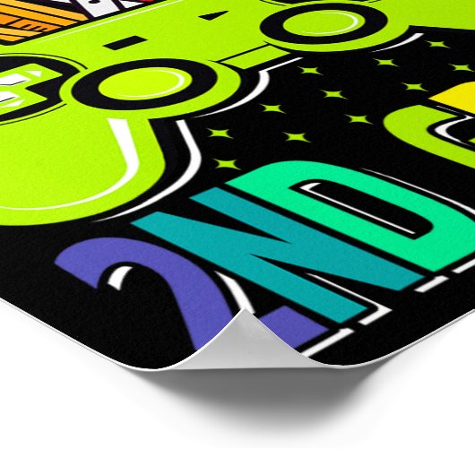 Bis zur zweiten Stufe des Gamers zurück in die Sch Poster (Ecke)