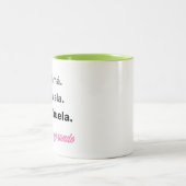Bisabuela Pregnancy Ankündigung Zweifarbige Tasse (Mittel)