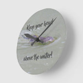 Bisamratte Runde Wanduhr (Winkel)