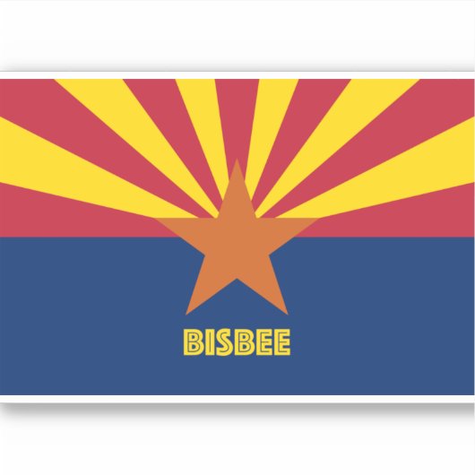 Bisbee Arizona Aufkleber (Vorderseite)