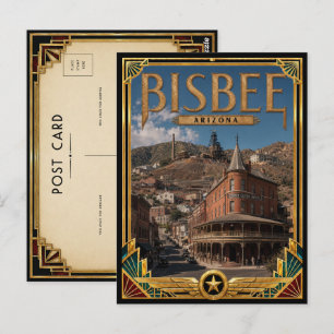 Bisbee Arizona Vintage Art Deco Golden Age Postkarte