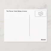 Bisbee Postkarte (Rückseite)