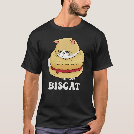 BisCat The Perfect Mix of Feline Charm and Biscuit T-Shirt (Vorderseite)